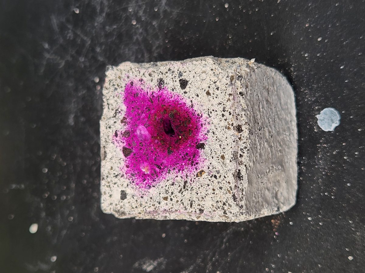 Concrete Carbonation Sample